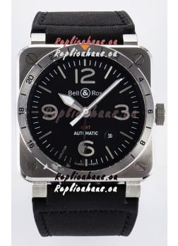 Bell & Ross BR03-93 GMT Edition Black Dial 1:1 Mirror Replica Watch 
