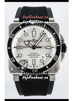 Bell & Ross BR03-92 Diver Stainless Steel - White Dial Swiss Replica Watch 1:1 Mirror Replica