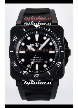 Bell & Ross BR03-92 Divers Edition PVD Coated 1:1 Mirror Replica Black Dial