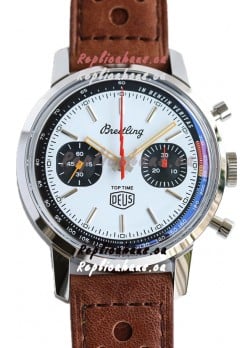 Breitling Top Time B01 Deus Edition Leather Strap 1:1 Mirror Swiss Replica Watch 