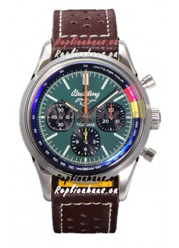 Breitling Top Time B01 Ford Mustang Leather Strap 1:1 Mirror Swiss Replica Watch 
