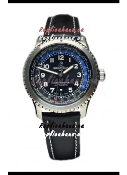 Breitling Navitimer Aviator 8 B35 Unitime Automatic 43 Black Dial 1:1 Mirror Swiss Replica Watch 