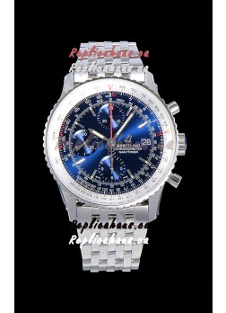 Breitling Navitimer 1 Chronograph 41MM Swiss Watch Blue Dial in 904L Steel - Steel Strap