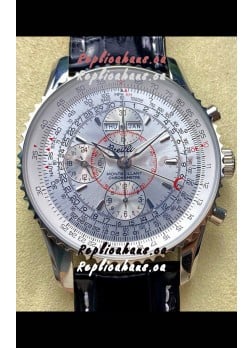 Breitling Montbrilliant Superclone Replica Watch in White Dial - 904L Steel Case