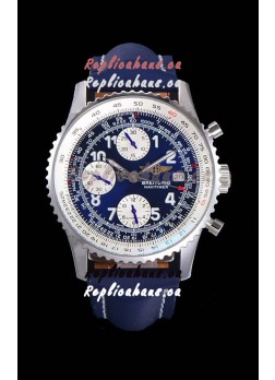 Breitling Navitimer Chronograph 41MM Swiss Replica Watch Blue Dial in 904L Steel Casing