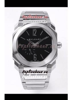 Bvlgari Octo Finissmo Edition 1:1 Mirror Replica 904L Stainless Steel Casing Black Dial