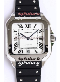 Santos De Cartier Stainless Steel Casing 1:1 Mirror Swiss Replica Watch 40MM
