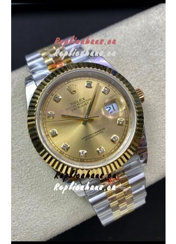 Rolex Datejust 126333 41MM ETA 3235 Swiss 1:1 Mirror Replica Watch in Yellow Gold 904L Steel - 1:1 Mirror