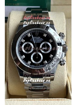 Rolex Cosmograph Daytona 116509 Black Dial Cal.4130 Movement - 904L Steel Watch