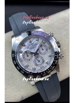 Rolex Cosmograph Daytona 116519LN Pearl Dial Cal.4130 Movement - 904L Steel Watch
