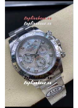 Rolex Cosmograph Daytona M116509-0064 Pearl Dial Cal.4130 Movement - 904L Steel Watch