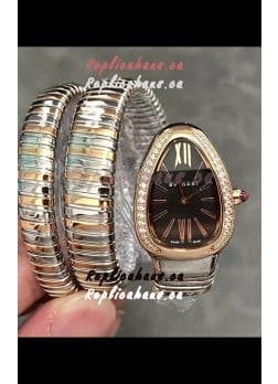 Bvlgari Serpenti Tubogas Double Spiral Two Tone Super Clone Replica Watch