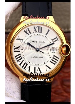 Ballon De Cartier Automatic 1:1 Mirror Replica Yellow Gold in 904L Steel Casing - 42MM