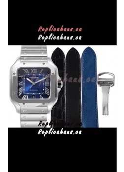 Cartier "Santos De Cartier" Mens XL 1:1 Mirror Replica Watch in 904L Steel Casing 