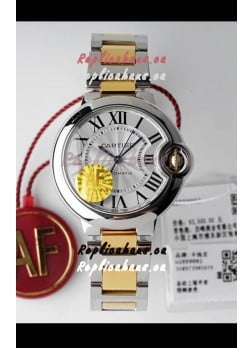 Ballon De Cartier Swiss Automatic 1:1 Mirror Quality 33MM in 2 Tone Yellow Gold Casing
