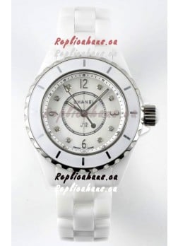Chanel J12 Ladies White Ceramic Casing Watch 1:1 Mirror Replica Watch 