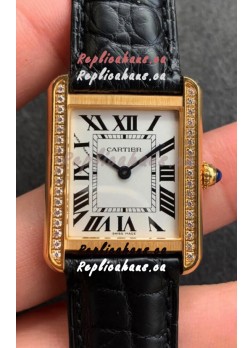Cartier Tank Solo Swiss Quartz Watch in Yellow Gold Casing - 27MM Wide