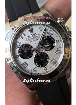 Rolex Cosmograph Daytona 116509 White Dial Cal.4130 Movement - 904L Steel Watch