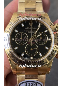 Rolex Cosmograph Daytona 116508 Yellow Gold Original Cal.4130 Movement - Improved Ultimate 904L Steel Watch