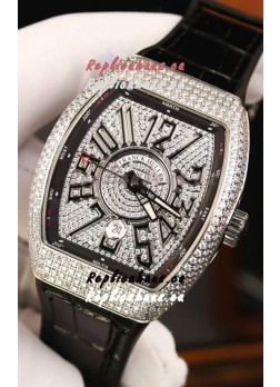 Franck Muller Vanguard Edition Swiss Replica Watch - Black Numerals