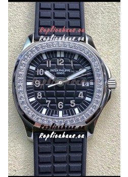 Patek Philippe Aquanaut LUCE 5072A-001 Quartz Swiss Replica Watch in Black Dial 35MM