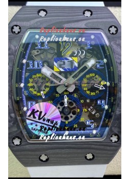 Richard Mille RM011 Felipe Massa 1:1 Mirror Quality One Piece Black Forged Carbon Case Watch