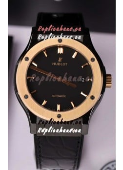 Hublot Classic Fusion Ceramic Casing Rose Gold Bezel Superclone Watch 42MM