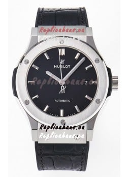 Hublot Super Clone Classic Fusion Titanium 42MM 1:1 Mirror Replica Watch Black Dial