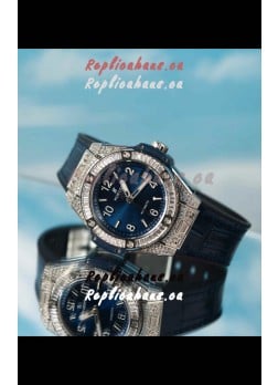 Hublot Big Bang One Click King Blue Dial Steel Case Swiss Replica Watch 39MM