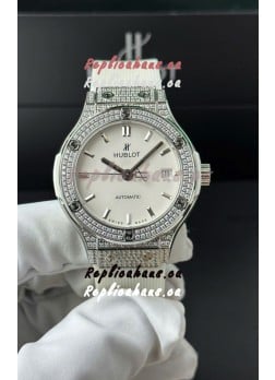 Hublot Super Clone Classic Fusion Titanium 38MM 1:1 Mirror Replica Watch White Dial
