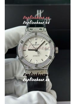 Hublot Super Clone Classic Fusion Titanium 38MM 1:1 Mirror Replica Watch White Dial