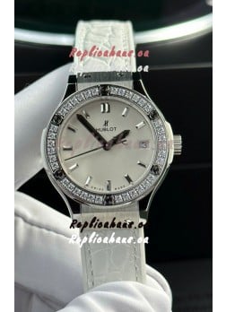 Hublot Super Clone Classic Fusion Titanium 33MM 1:1 Mirror Replica Watch White Dial