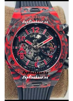 Hublot Big Bang Unico Red Carbon Las Vegas Boutique Edition Swiss Replica Watch 