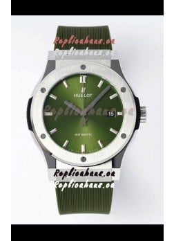 Hublot Classic Fusion Steel Green Dial 42MM Swiss Replica Watch 1:1 Mirror Quality