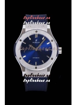 Hublot Classic Fusion 1:1 Mirror Replica Swiss Watch in 904L Steel Casing Blue Dial