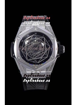 Hublot Big Bang One Click Sang Bleu 1:1 Mirror Replica in Stainless Steel Casing 45MM - Black Dial