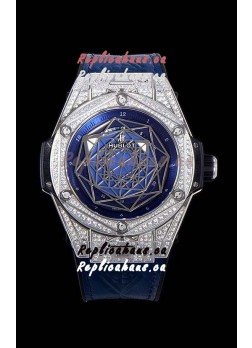 Hublot Big Bang One Click Sang Bleu 1:1 Mirror Replica in Stainless Steel Casing 45MM - Blue Dial