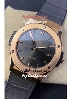Hublot Classic Fusion 1:1 Mirror Replica Swiss Watch in 904L Steel Casing Grey Dial 42MM