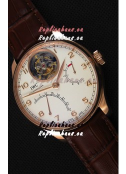 IWC Portugieser Tourbillon Mystere Retrograde IW504402 Pink Gold UPDATED 2019 Version 