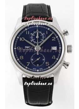 IWC Portugieser Chronograph Classic IW390303 Blue Dial Swiss Replica Watch