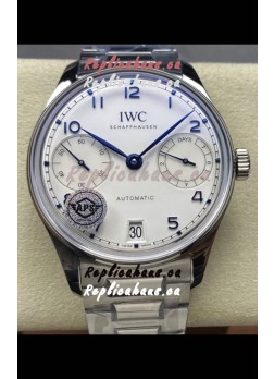 IWC Super Clone Portugieser Swiss 1:1 Mirror Replica Watch White Dial Steel Case Watch