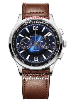 Jaeger LeCoultre Polaris Q9028181 Chronograph Blue Dial Swiss Replica Watch 