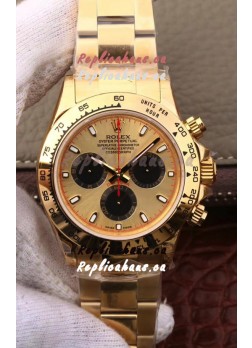 Rolex Cosmograph Daytona 116508 Yellow Gold Original Cal.4130 Movement - 904L Steel Watch