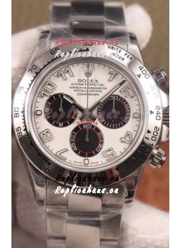 Rolex Cosmograph Daytona 116509 White Dial Cal.4130 Movement - 904L Steel Watch