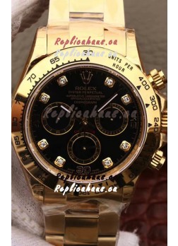 Rolex Cosmograph Daytona 116508 Yellow Gold Original Cal.4130 Movement - 904L Steel Watch