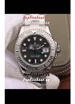 Rolex Yachtmaster Grey Dial 1:1 Swiss Replica Watch 37MM in 904L Steel Casing