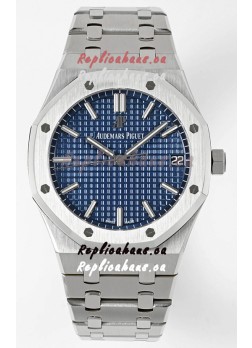 Audemars Piguet Royal Oak 15500 41MM Blue Dial 904L Steel CALIBRE 4302 Movement 1:1 Mirror Replica