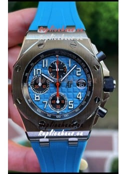 Audemars Piguet Royal Oak Offshore Blue Dial Chronograph 1:1 Mirror Replica Watch - 904L Steel 