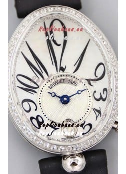 Breguet Reine De Naples Ladies Stainless Steel Swiss 1:1 Edition Replica Watch 
