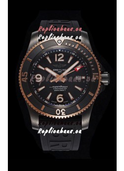 Breitling Superocean Automatic 46 Black Steel - Black Dial in DLC Coated Casing 
